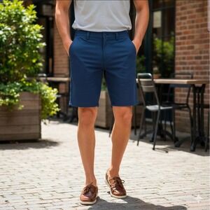 Rhone Commuter Shorts Men's 9" Navy Blue Size 31 Flex-Knit‎ Preppy Golf New